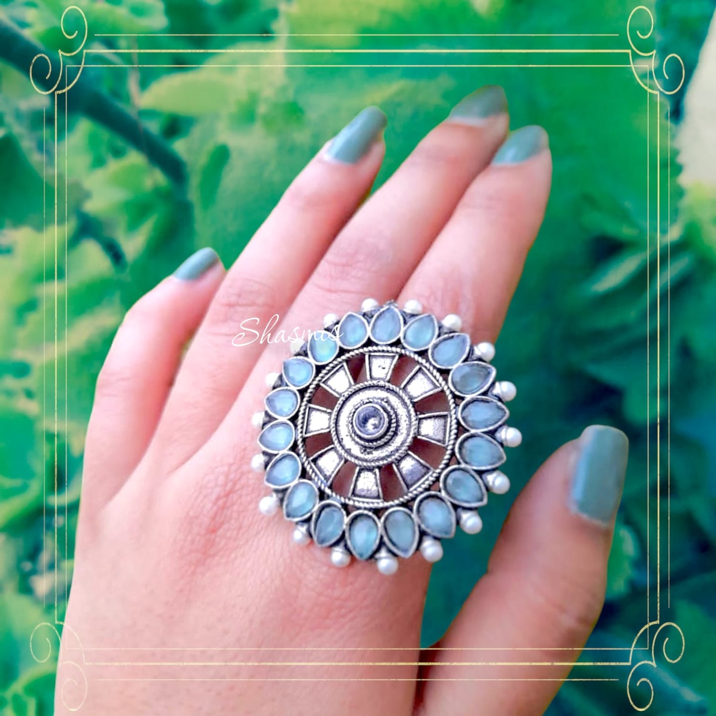 Authentic Oxidised Ring