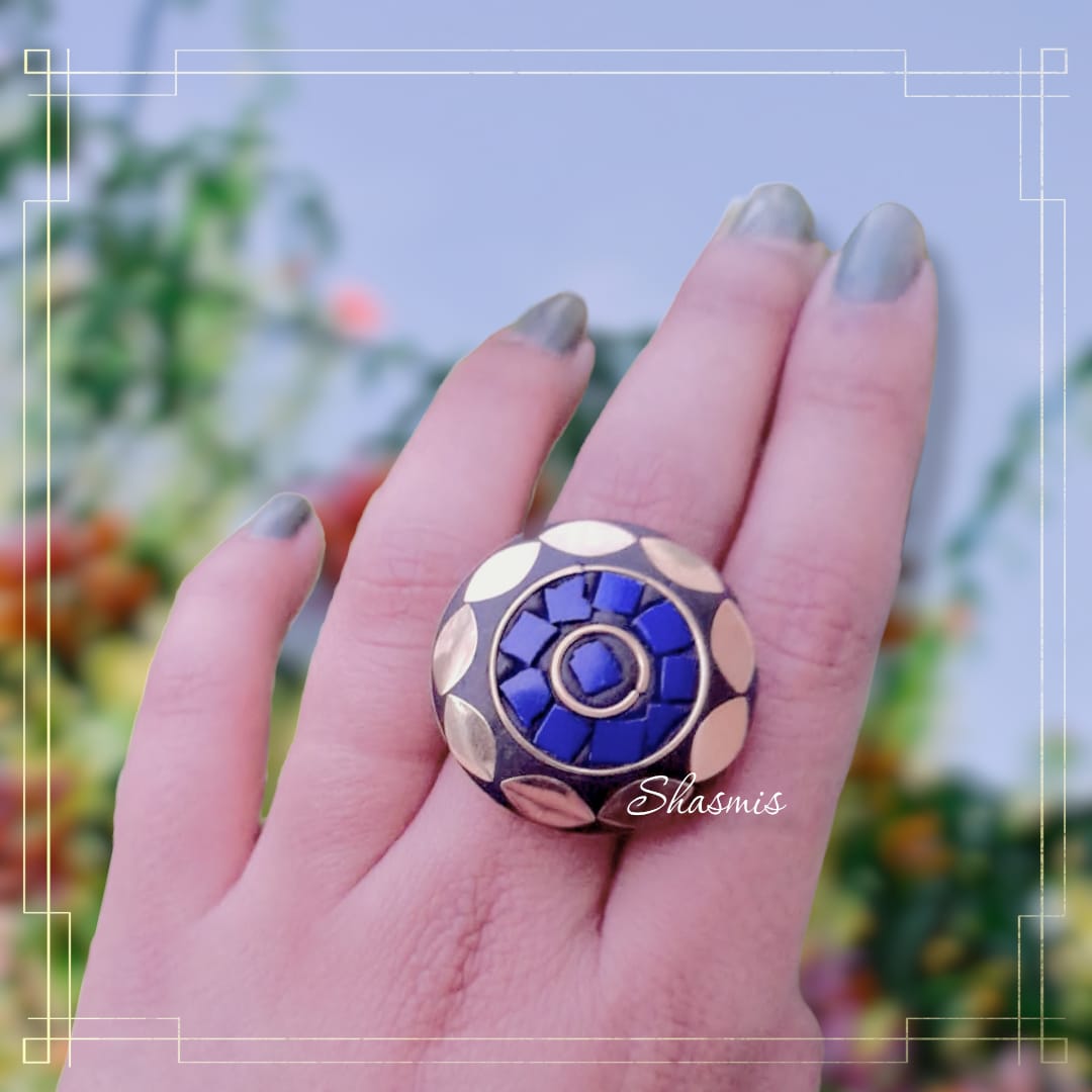 Aesthetic Blue Rings