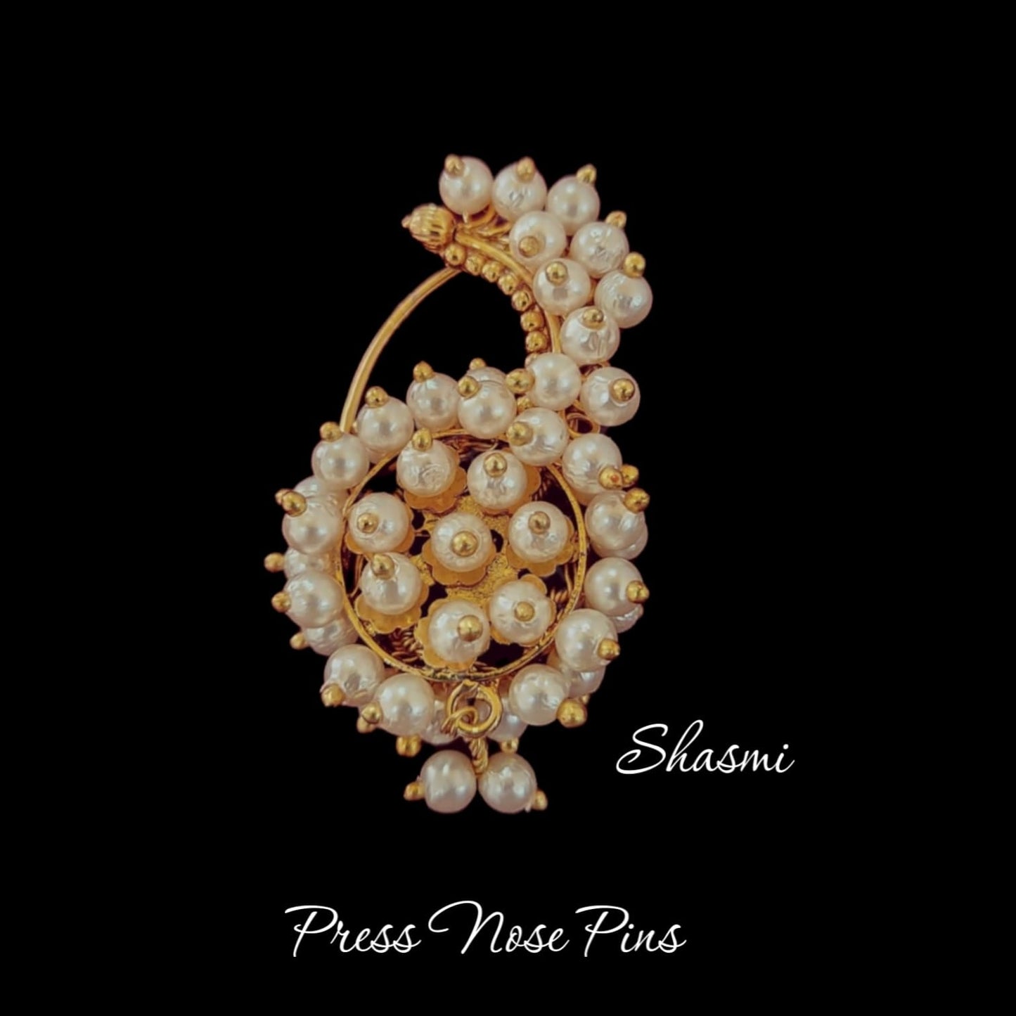 Pearls Traditional Press/Non-Pierced Nose Pin