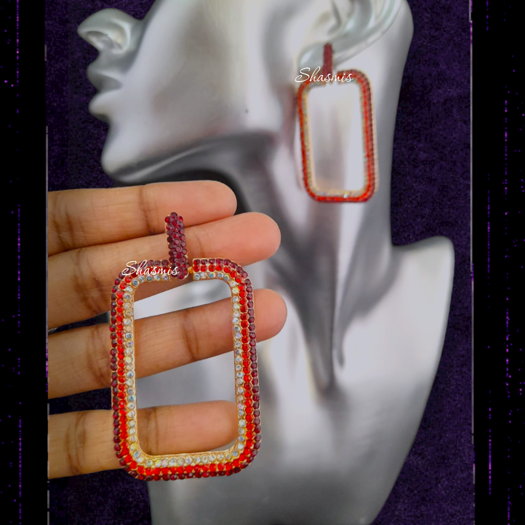 Rectangle Drop Earrings