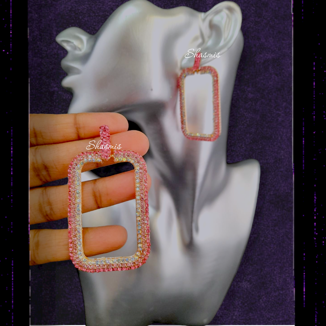 Rectangle Drop Earrings