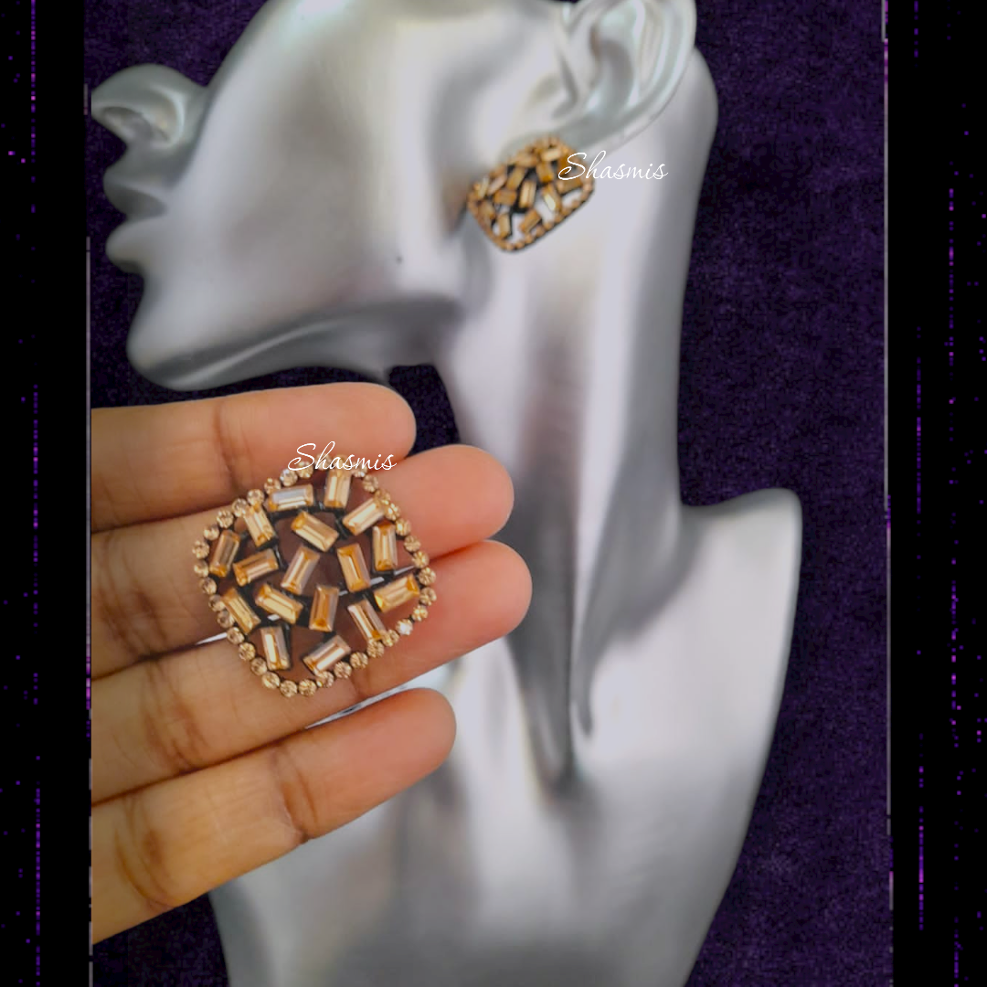 Stone Studs Earrings