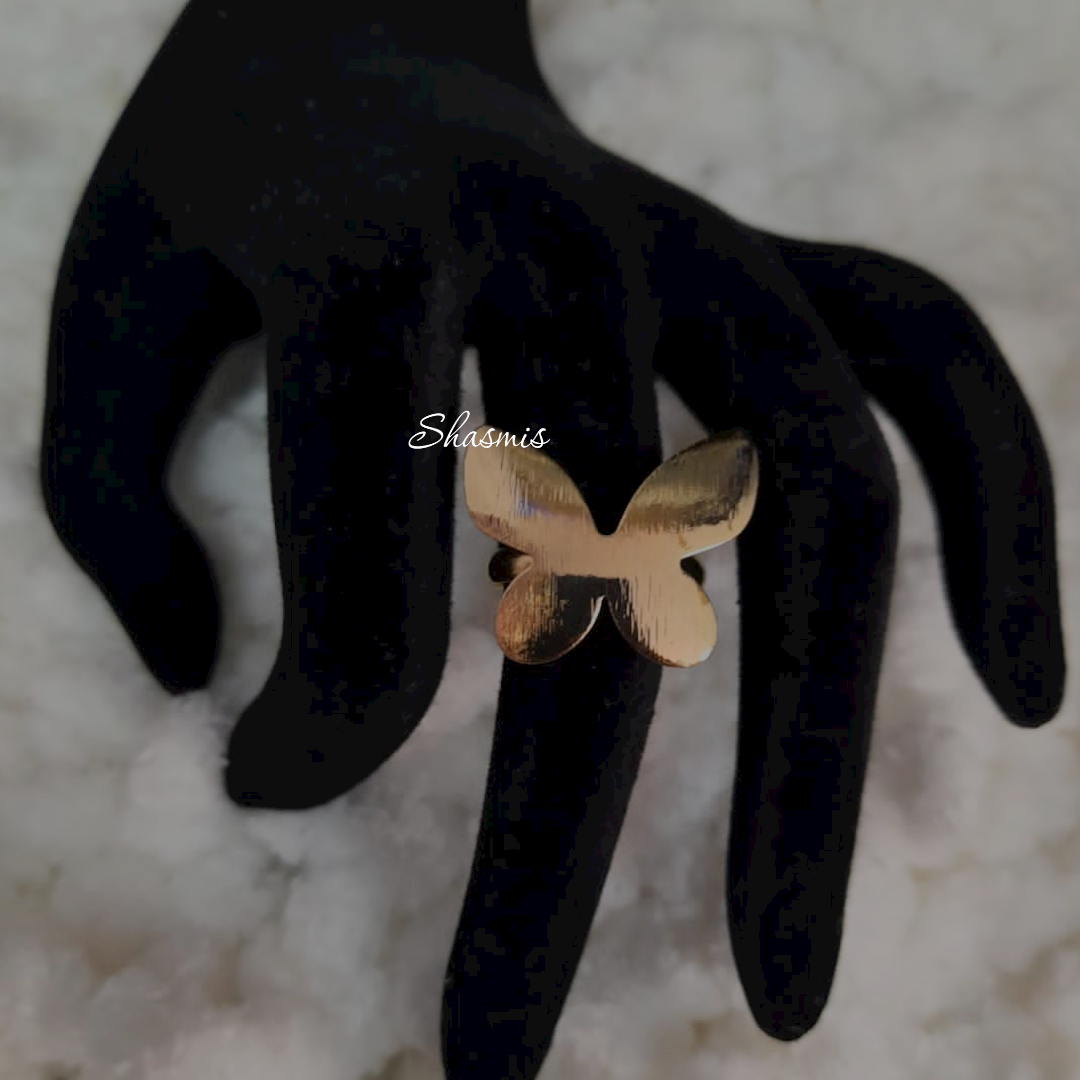 Butterfly Shape Gold Ring