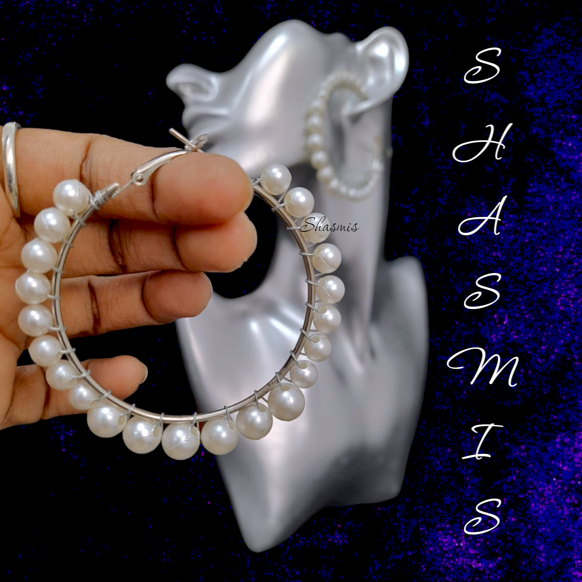 Pearl Hoop Earrings