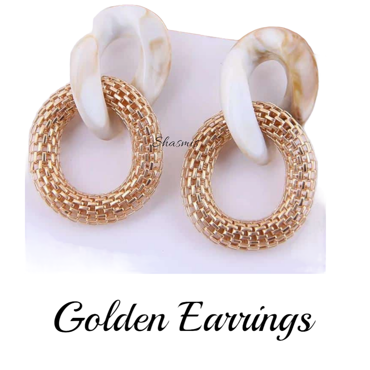 Gold Plated Chain Earrings