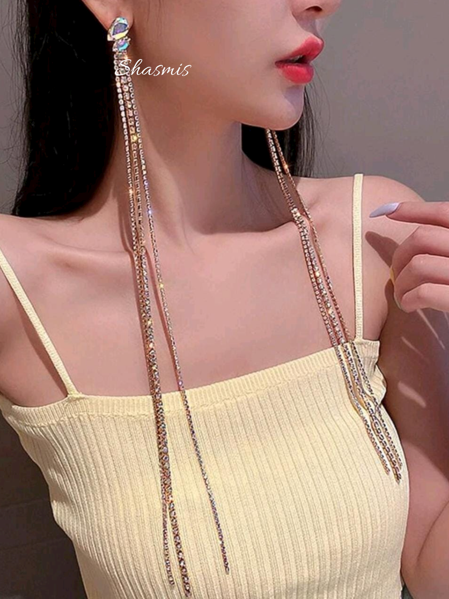 Fancy cheap long earrings