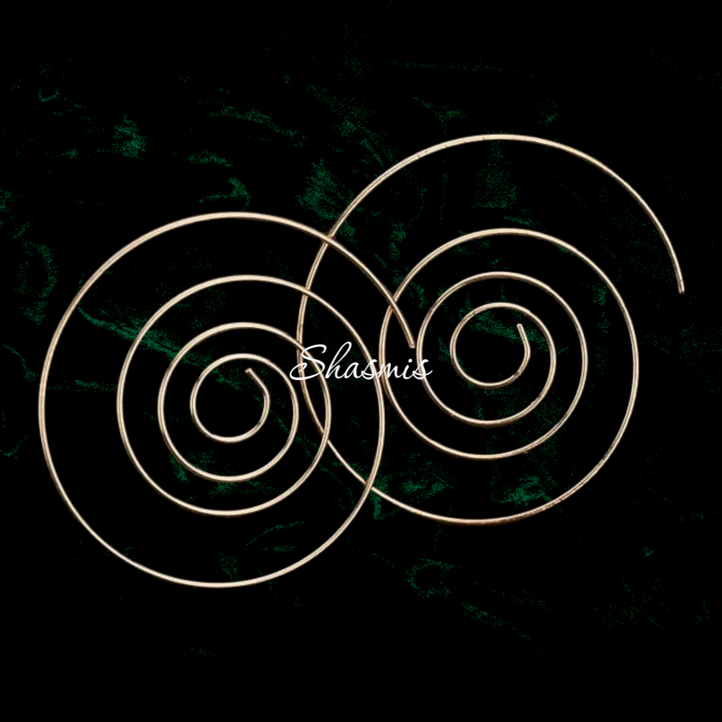 Golden Spiral Earrings