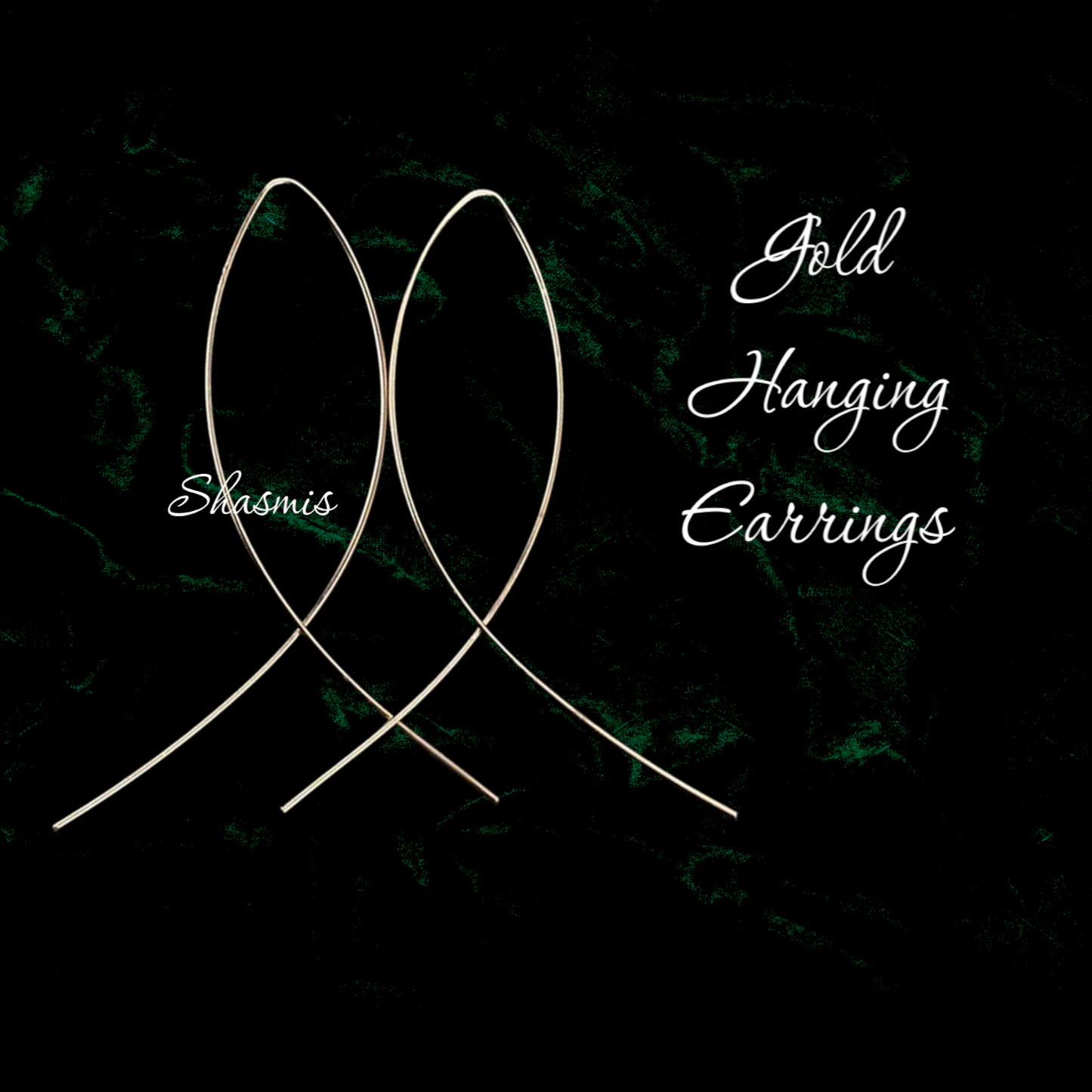 Gold Hanging Earrings