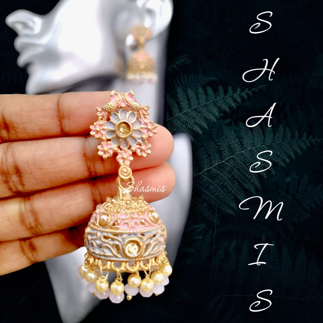 Matte Gold Platted Jhumkas