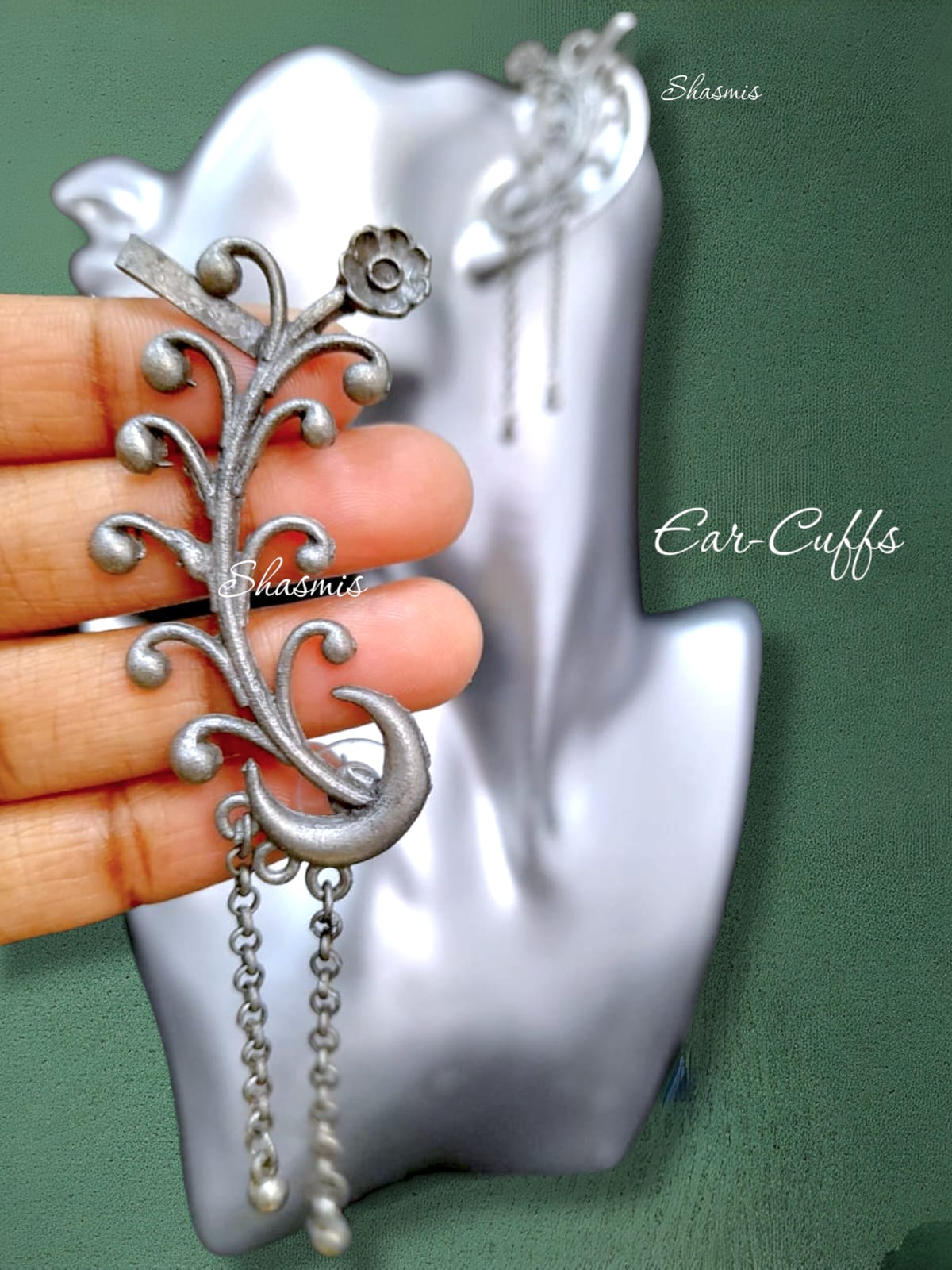 German Oxidised Earcuff