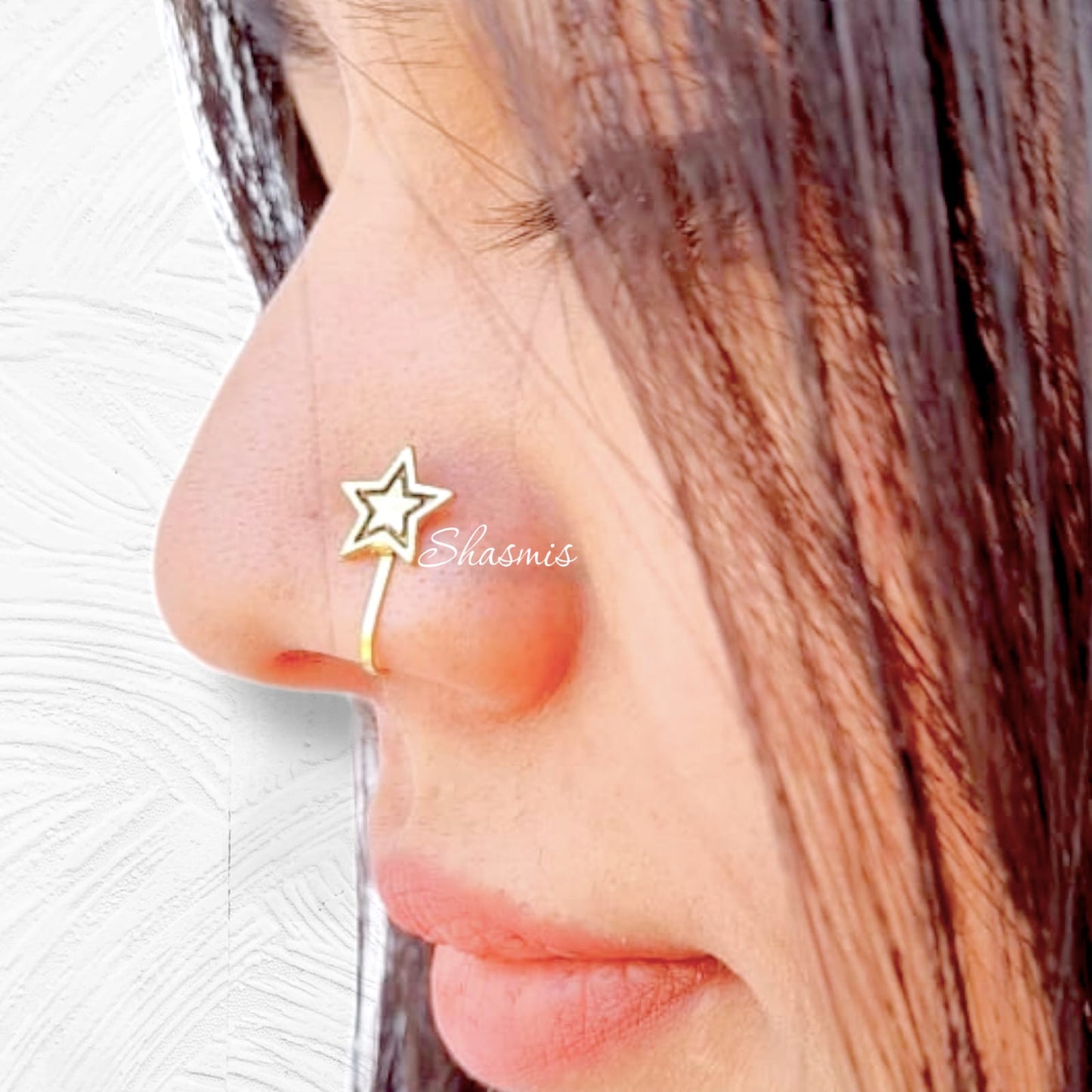 Star Design Non-Pierced Nose Pin
