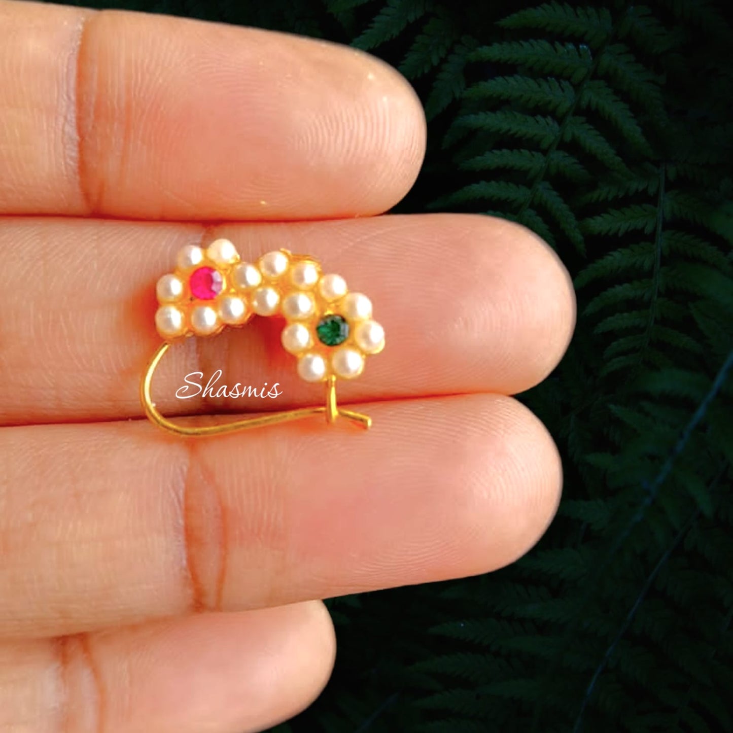 Tiny Pearl Nath For Pierced Nose