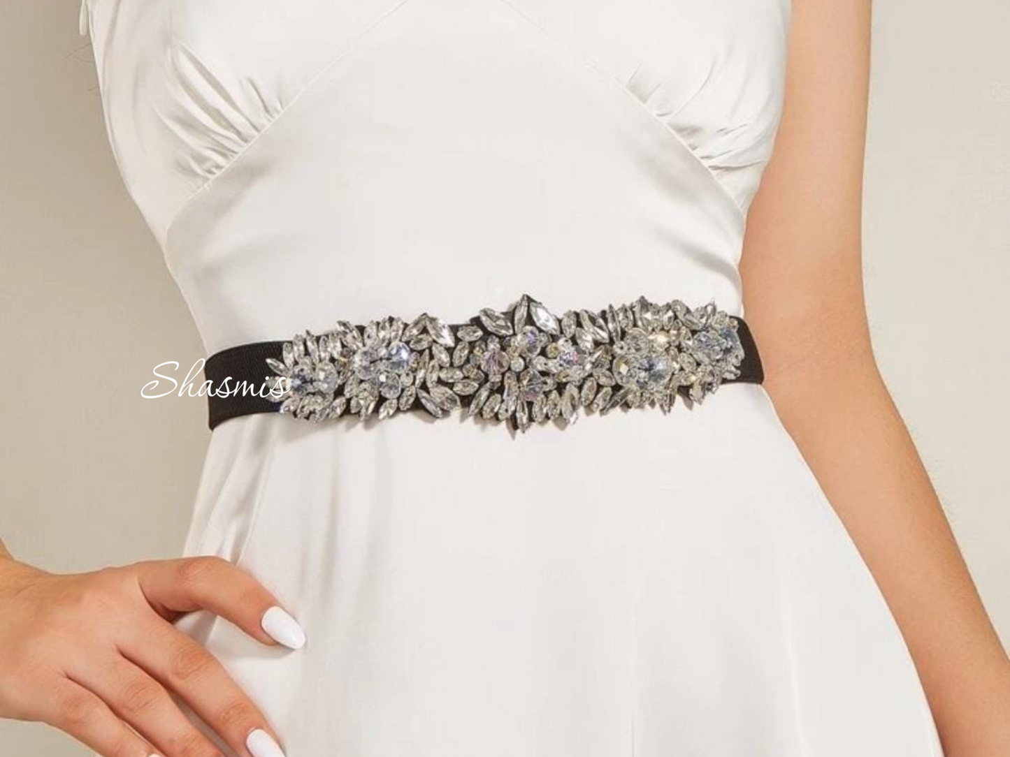 Diamond Flower Black Belt
