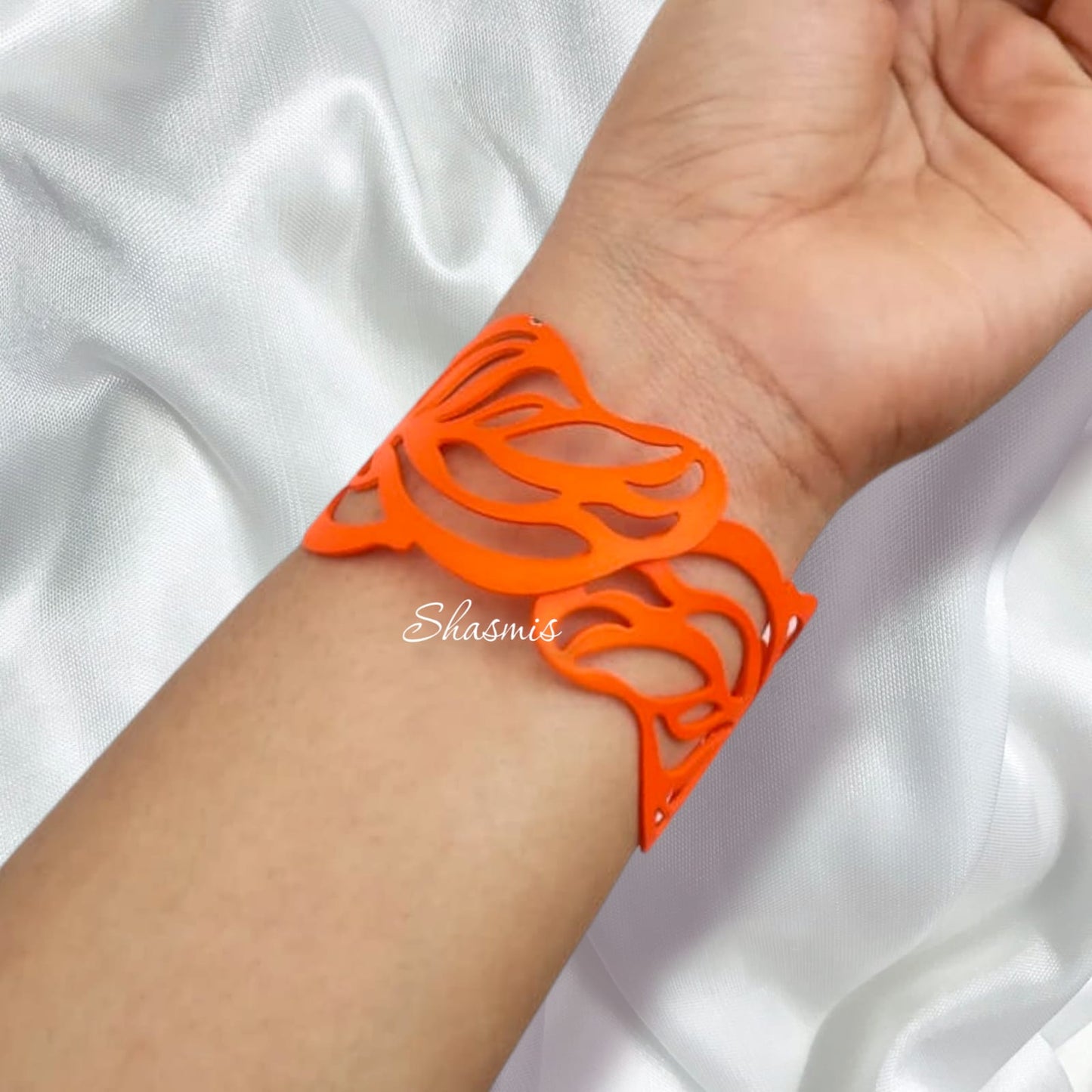 Orange Neon Design Bracelets