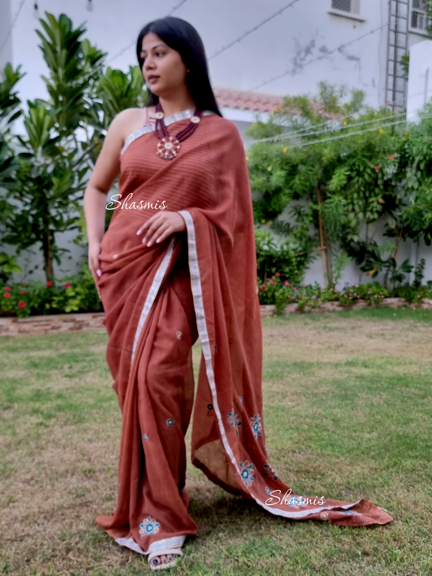 Brown Color Silk Saree