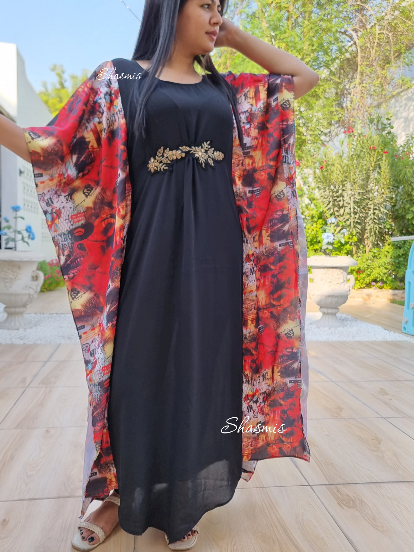 Satin Crepe Kaftan
