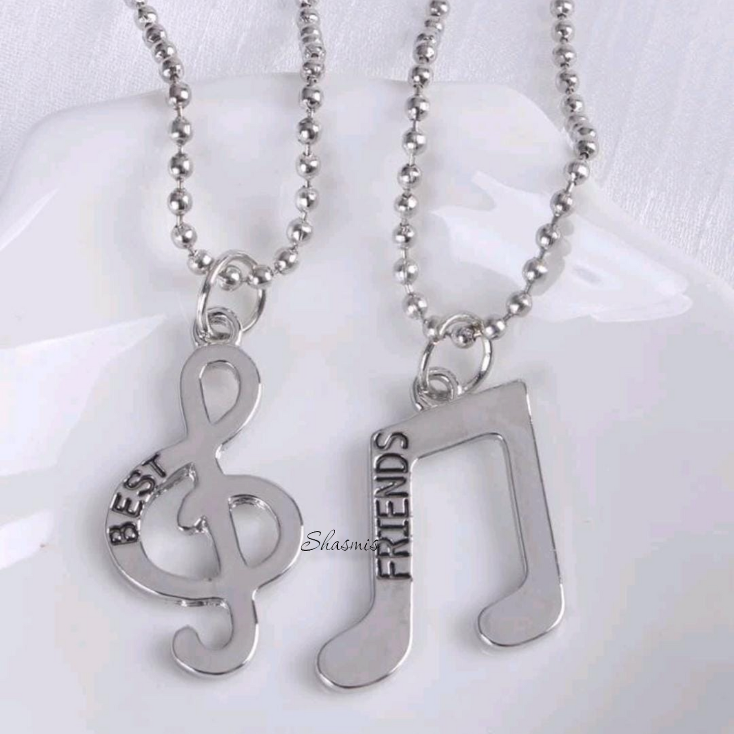 Best Friends Tune Silver Chain