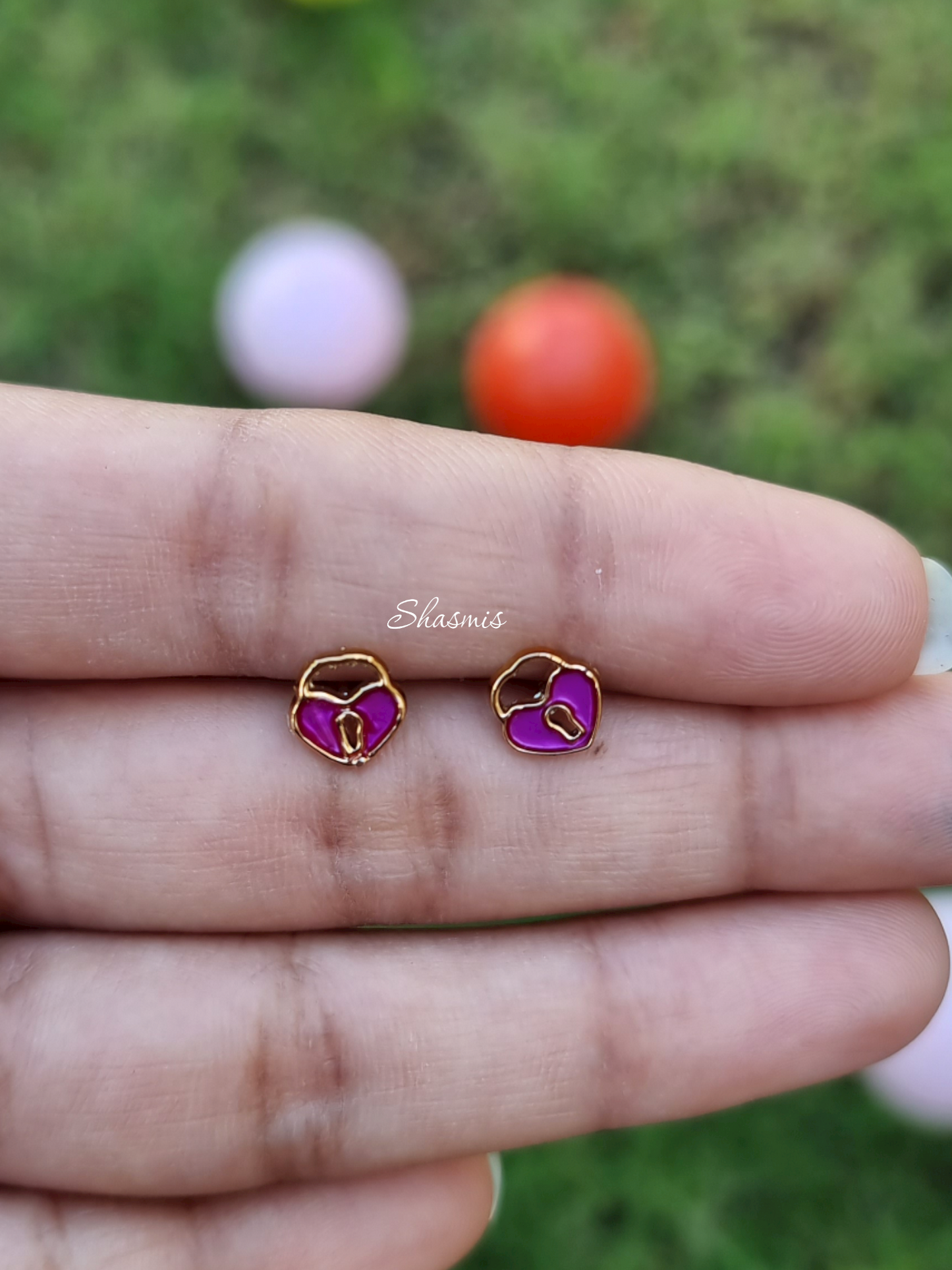 Heart Lock Design Earrings For Kids, Packed In Gift Box