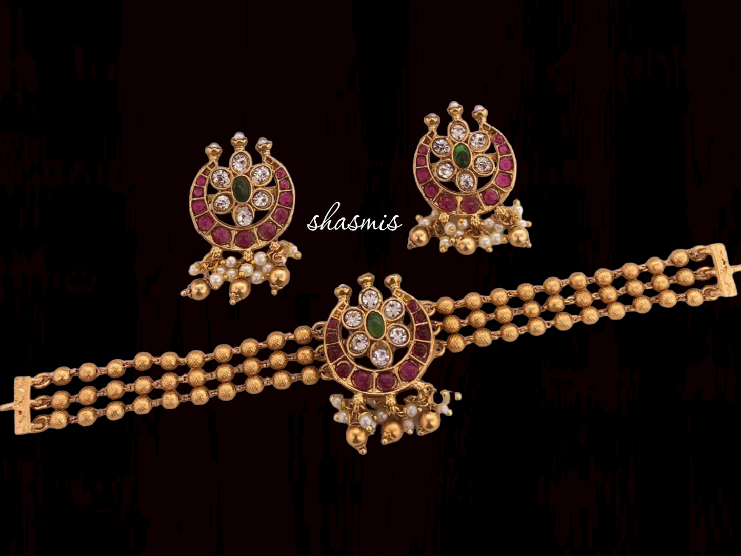 Beautiful High Neck Choker Set