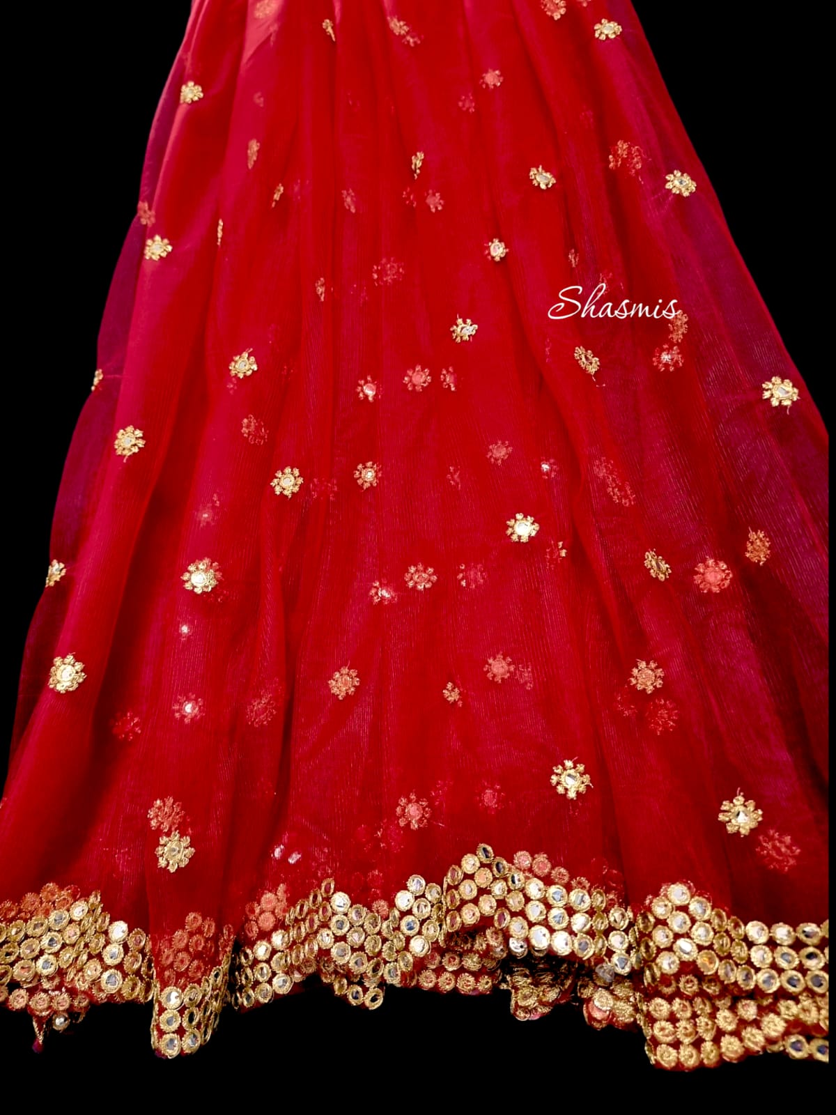 Net Silk Material With Silver Foil Mirror