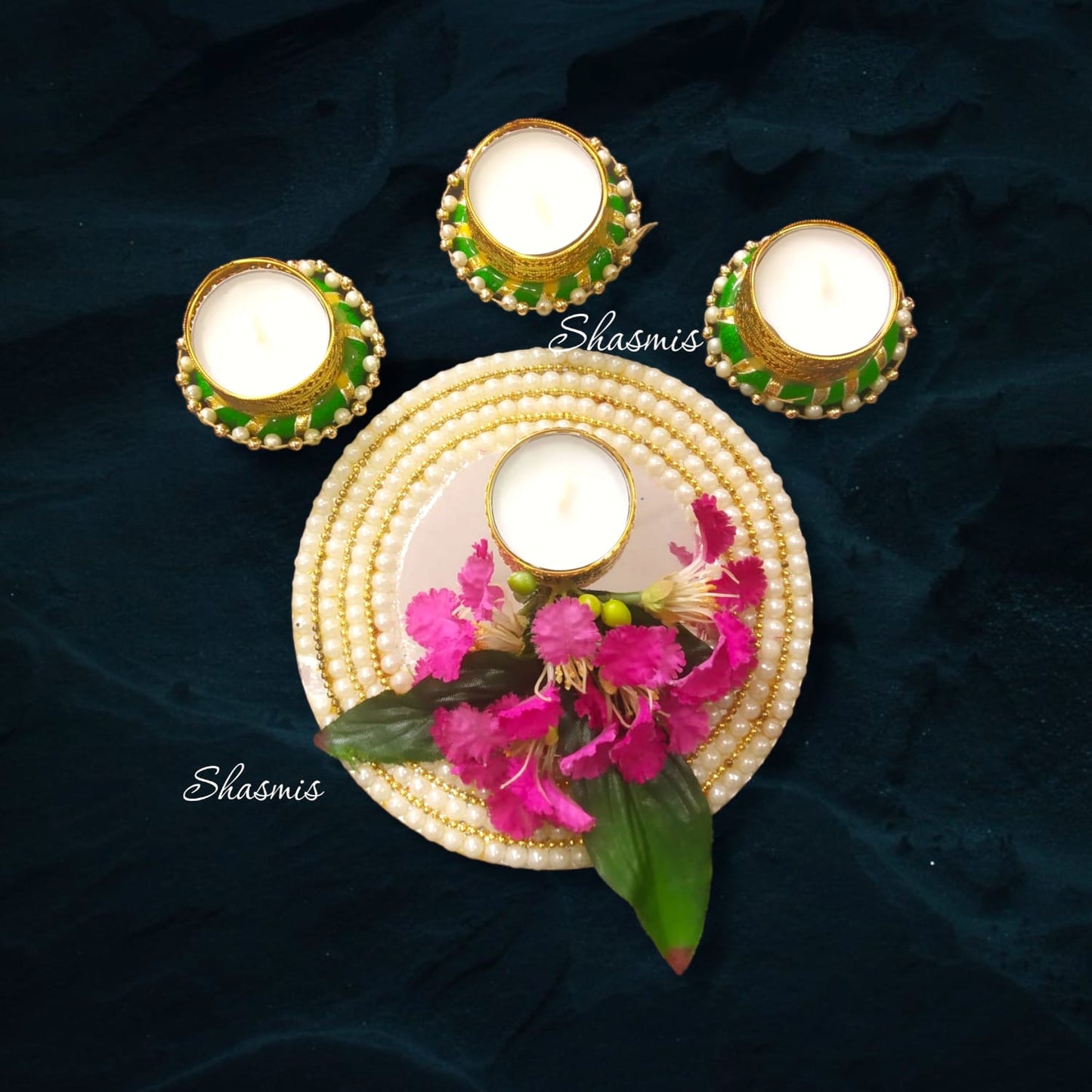Flower Candle Holder Design set