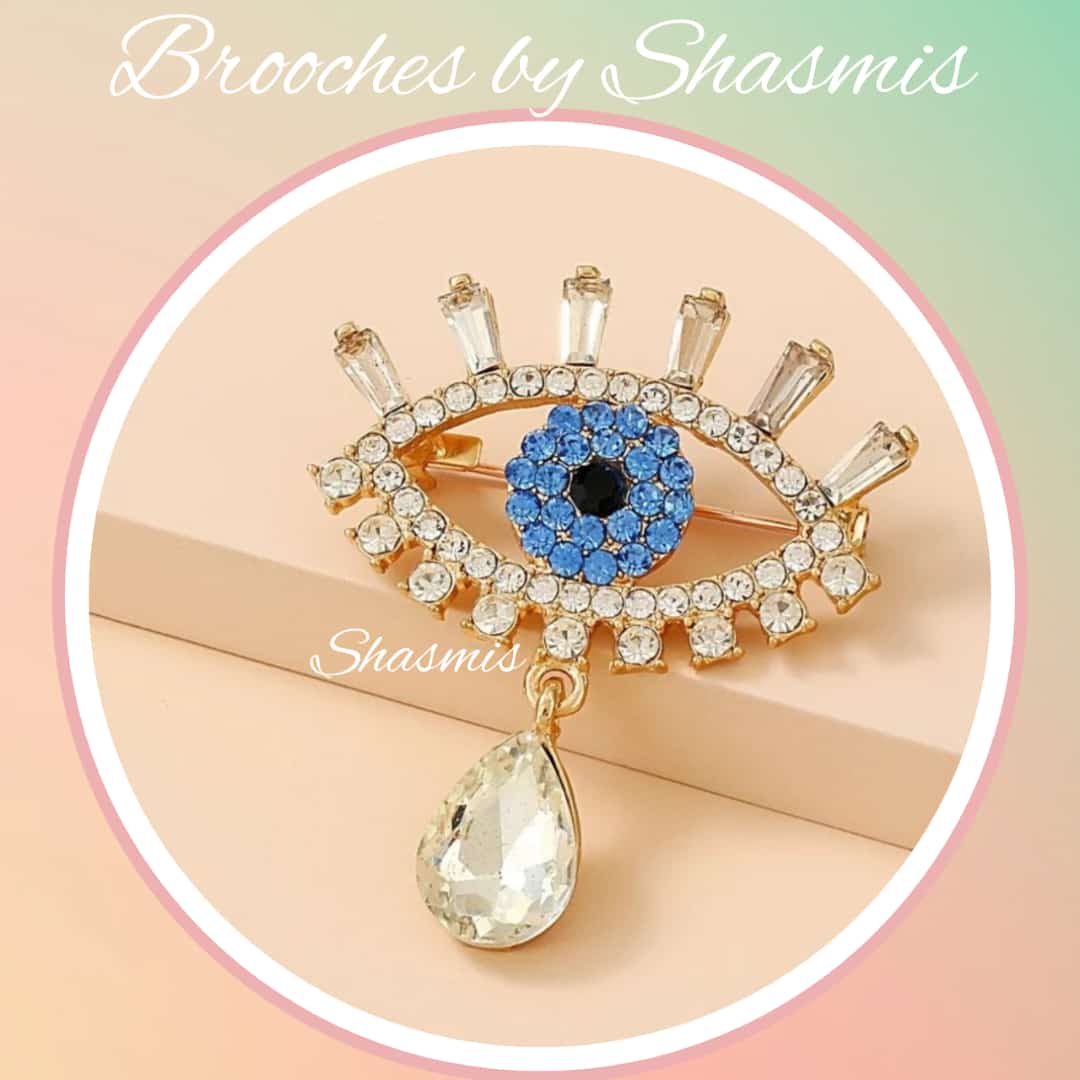 Evil eye brooch on sale
