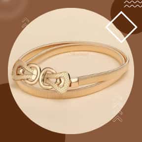 Inter Lock Design Stretchable Belt