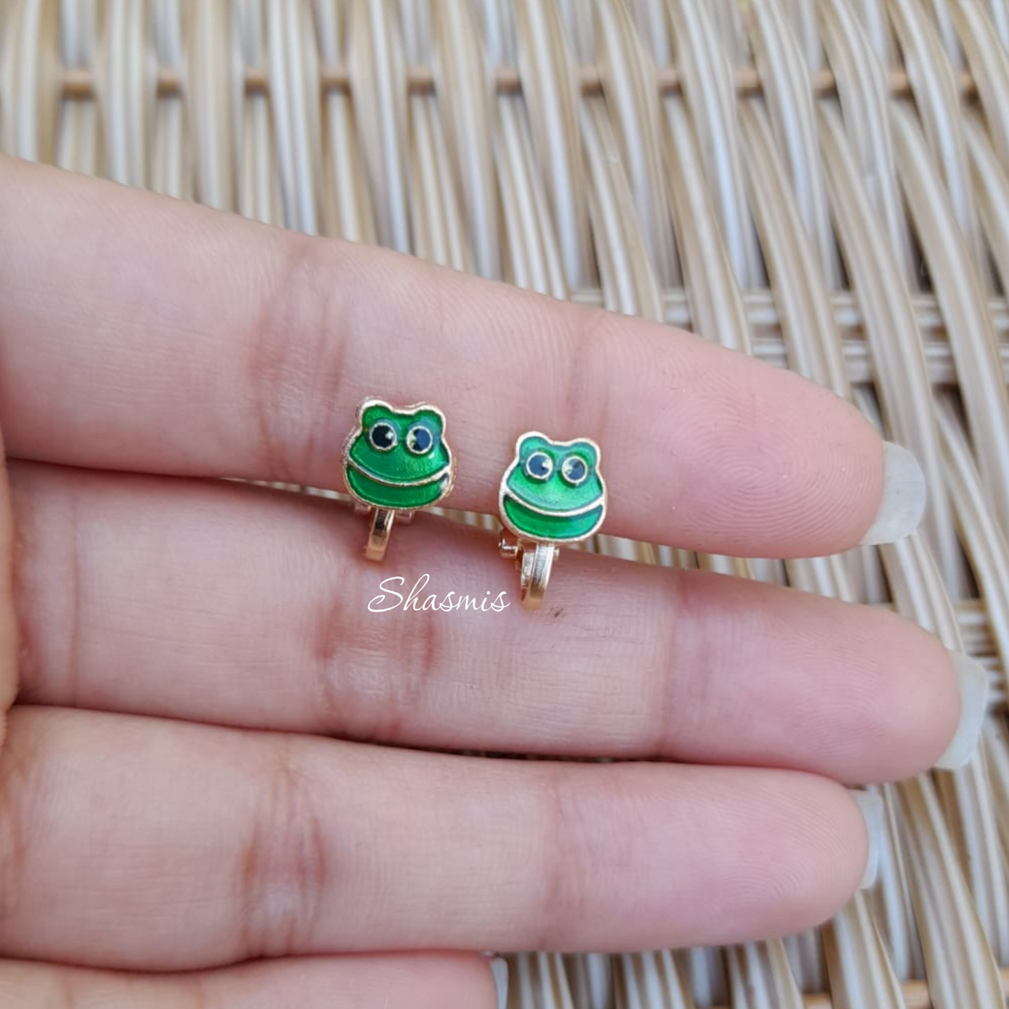 Frog Face Earrings For Kids, Packed In Gift Box