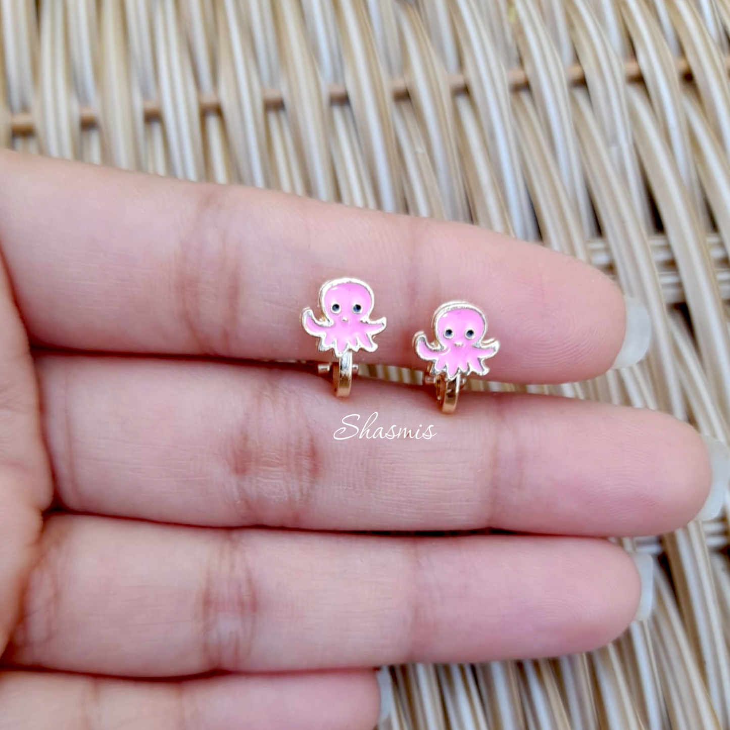 Octopus Earrings For Kids, Packed In Gift Box
