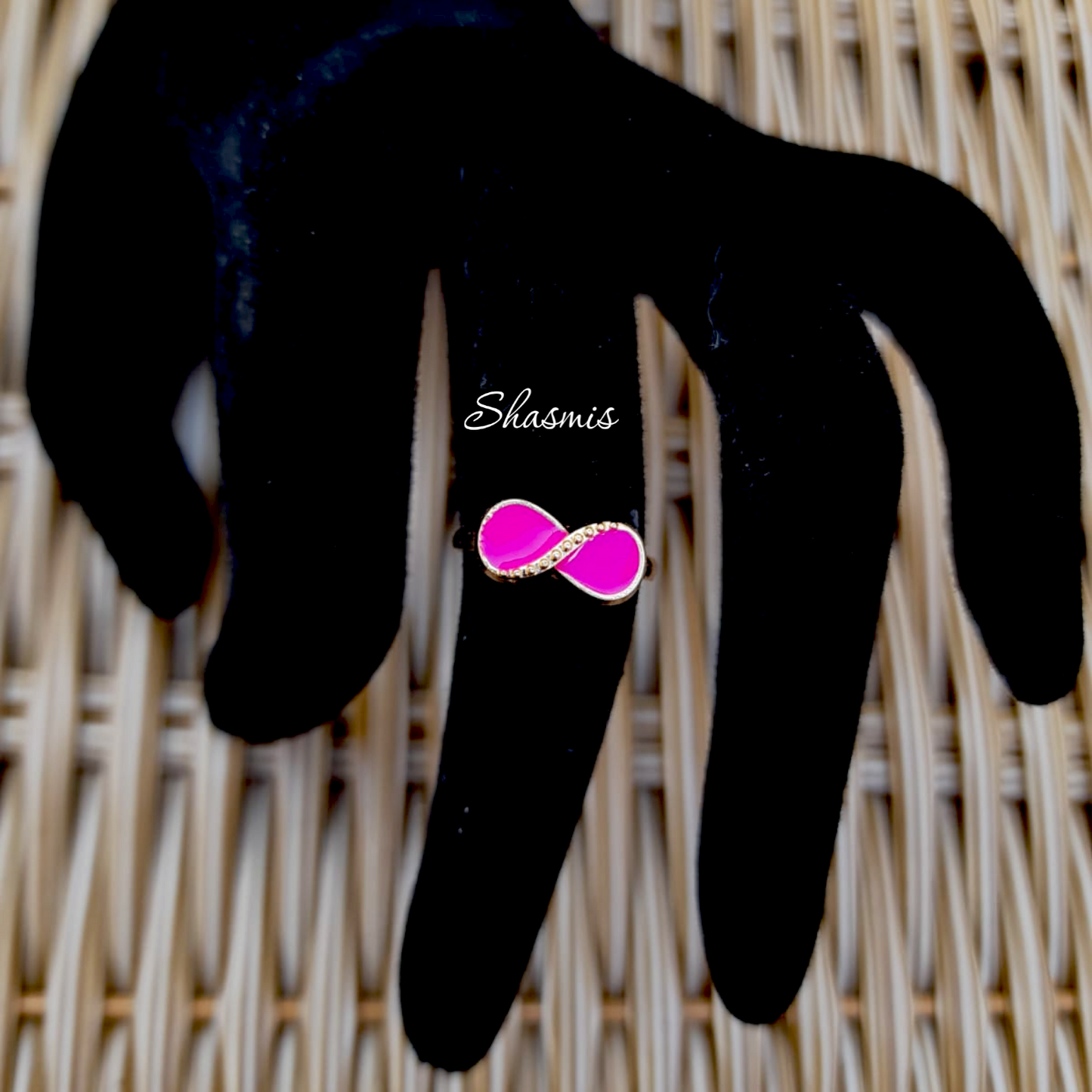 Pink Color Bow Shape Ring For Kids, Packed In Gift Box