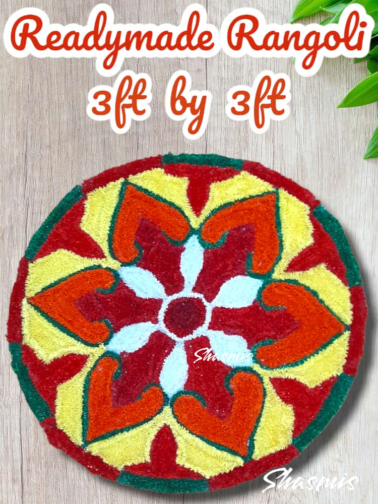 Flower Rangoli 3ft by 3ft