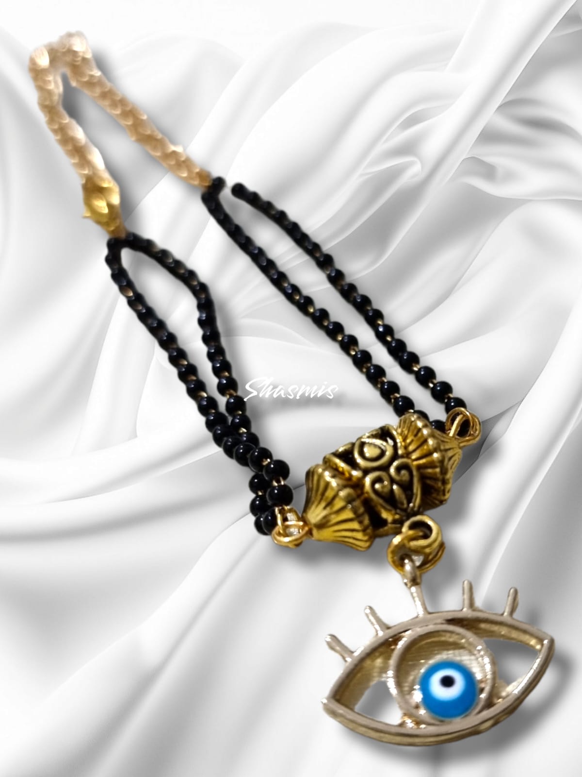 Evil Eye With Beads Mangalsutra Design Bracelets