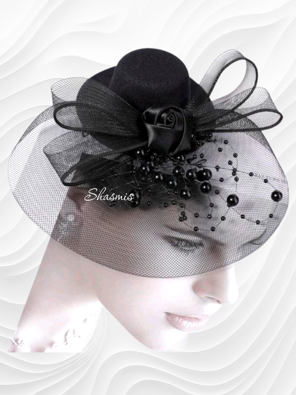 Black Color Fascinator Hat