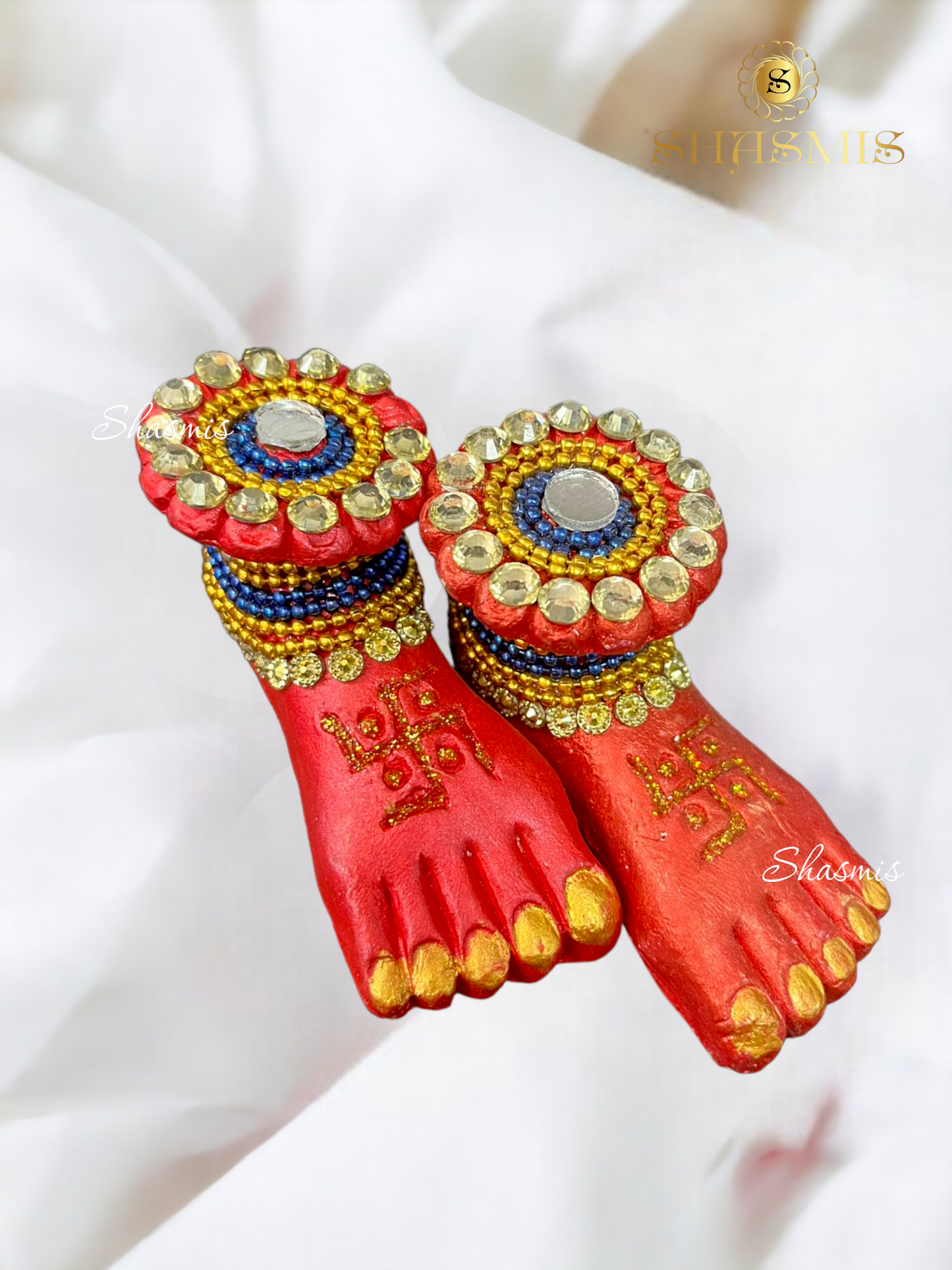 Blue Color Beads Laxmi Charan