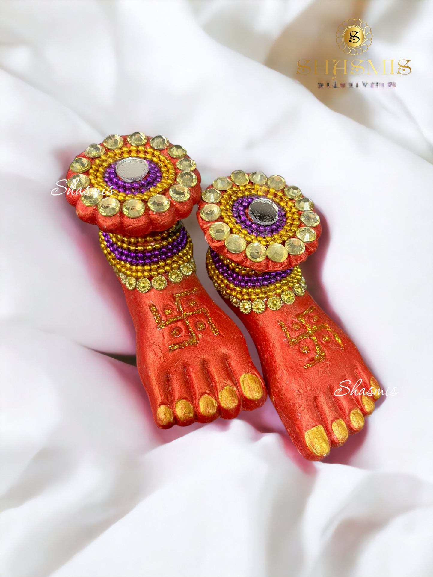 Purple Color Beads Laxmi Charan