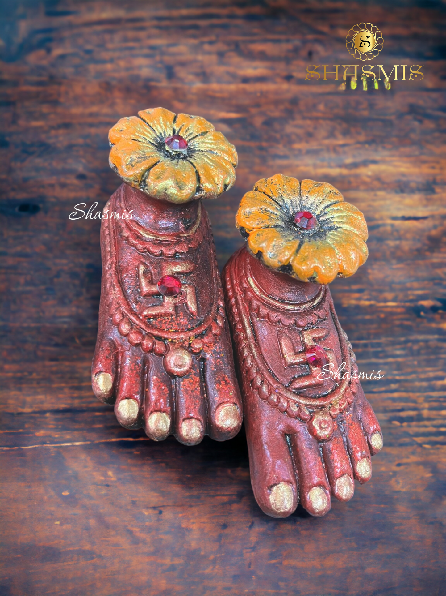 Mustard Color Flower Design Laxmi Charan