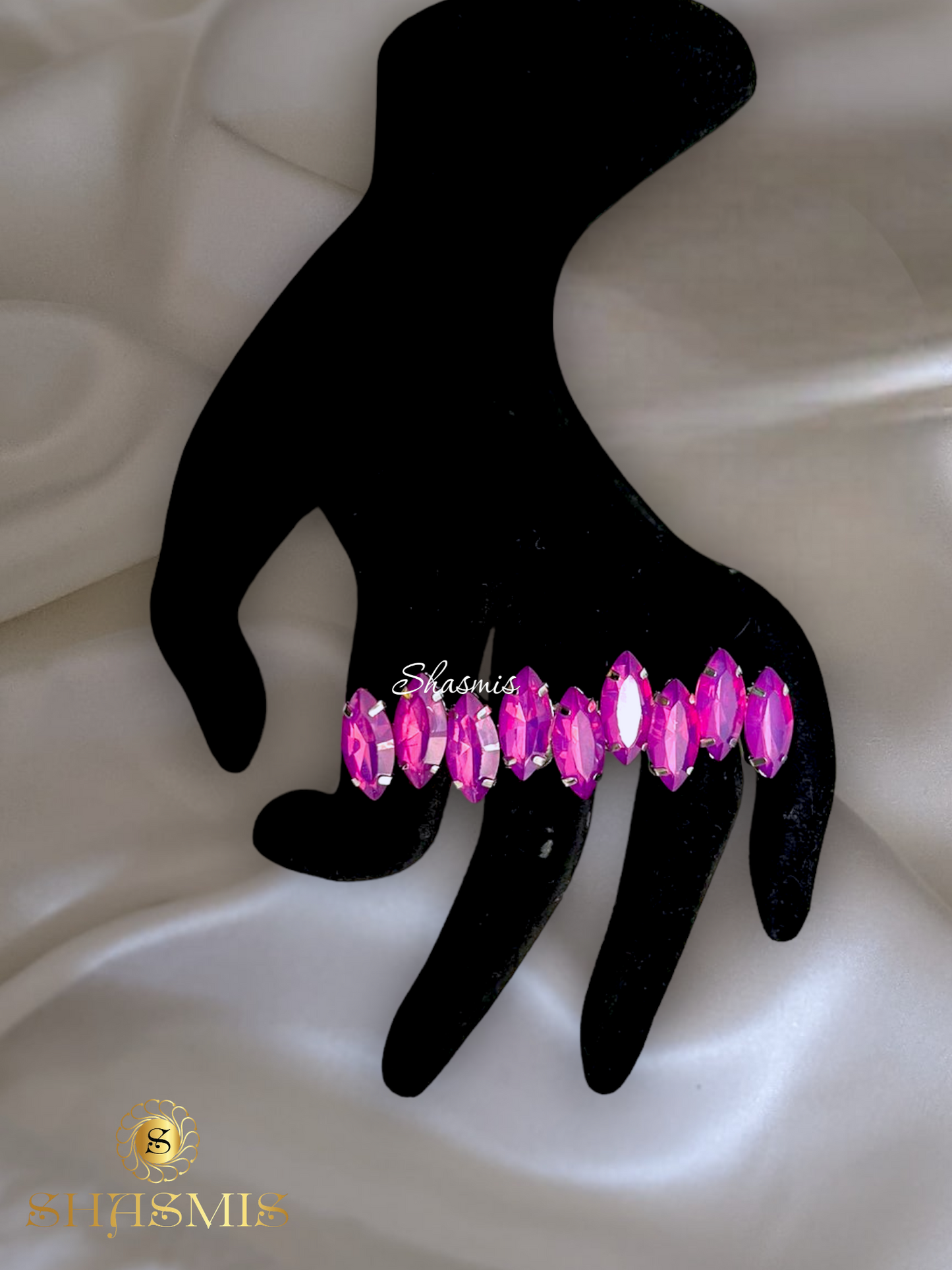 Magenta Color Stone Prerto Ring