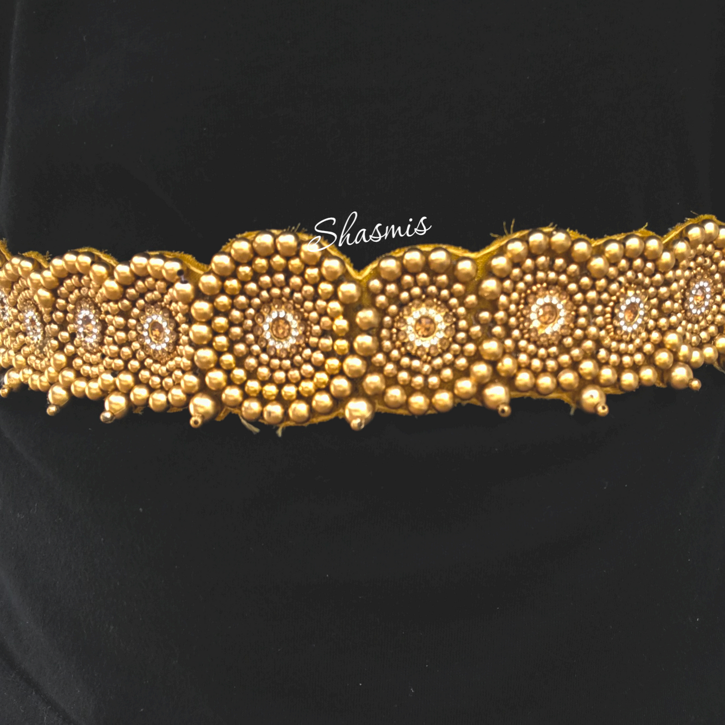 Golden Pearl Embroidery Belt