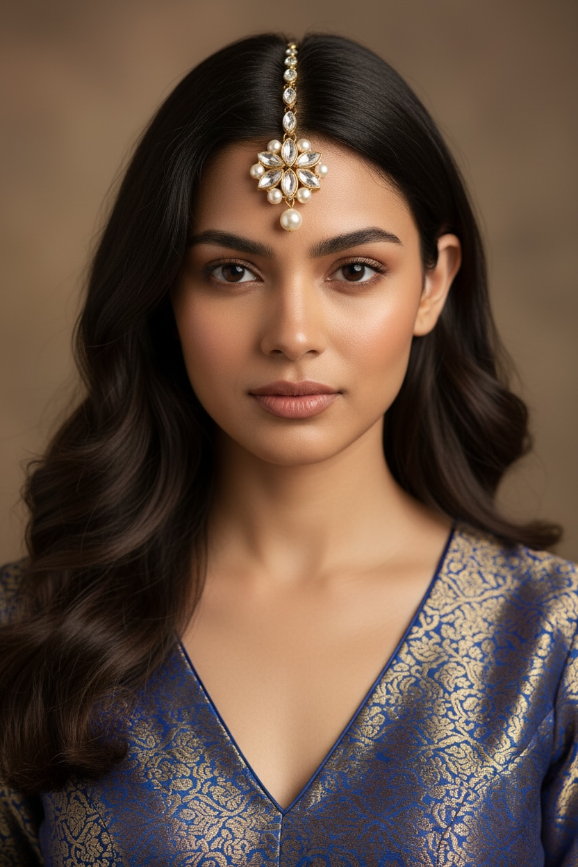 Pearl Kundan Mangtika