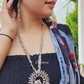 Krishna hands With Basuri And Peacock Design Oxidised Necklace