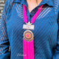 Pink Color Beads Long Necklace