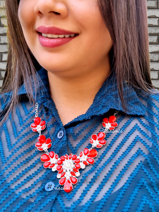 Colors Flower Necklace 