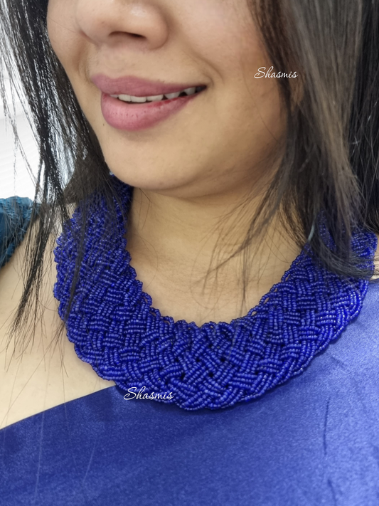Blue Beads Necklace 