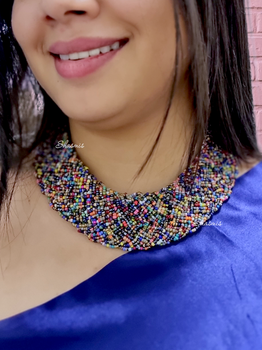Multi Color Beads Necklace