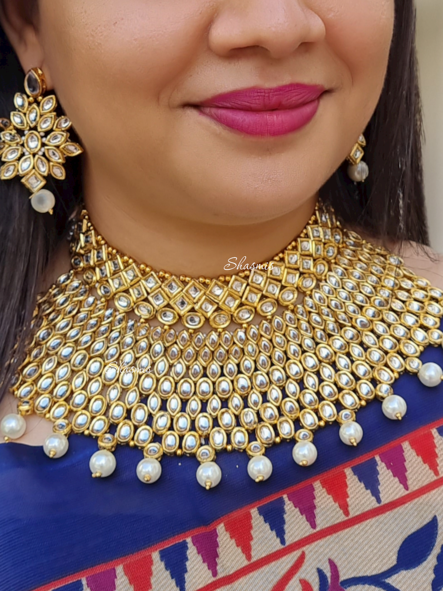 Huge Combo Bridal Necklace with Earring