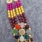 Navratan Stone With Beaded Necklace
