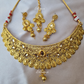 Temple Necklace With Earrings And Mangtika