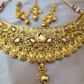 Temple Necklace With Earrings And Mangtika