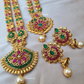 Amazing Long And Short Temple Jewellery With Earring