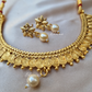 Coin Choker Temple Jewellery With Earrings